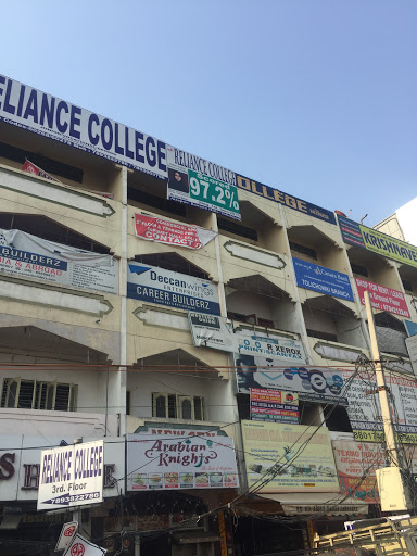 Reliance Junior Vocational Degree College, No. 303, Saleem Masood Complex, Main Road, Kaba Hospital, Nizam Colony Rd, Toli Chowki, Nizam Colony, Hakimpet, Hyderabad, Telangana 500008, India, Vocational_College, state TS
