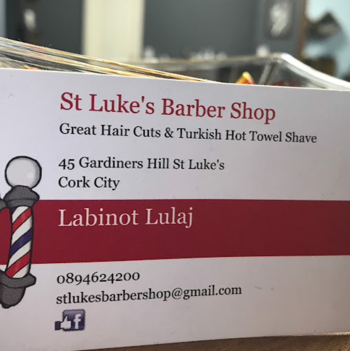 St Luke's Barber Shop logo