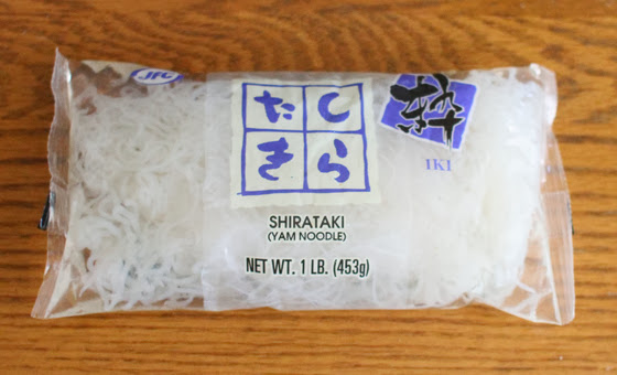 photo of a package of shirataki noodles