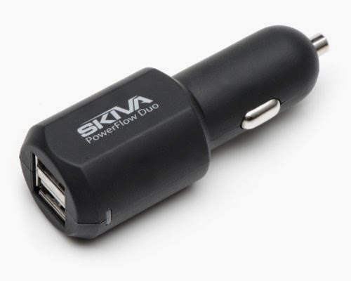  Skiva Dual USB Port 3.1 Amp / 15W (Fastest) Car Charger designed for Apple and Android Devices