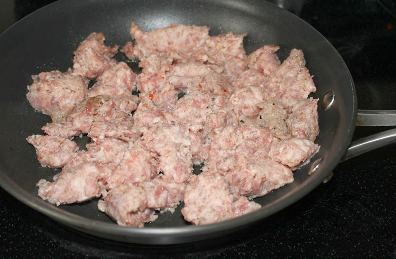 Sausage Breakfast #Casserole #Recipe: Brown & Drain the Sausage