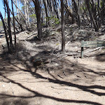 Signpost marking Bournda Lookout track (105610)