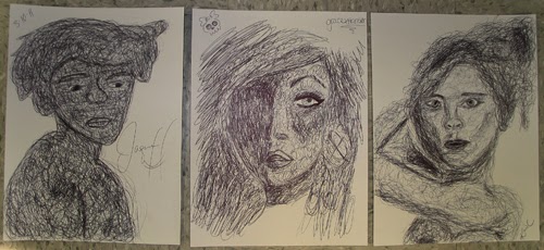 Scribble Drawing Lesson Plan : Scribble portraits lesson plan art education daily