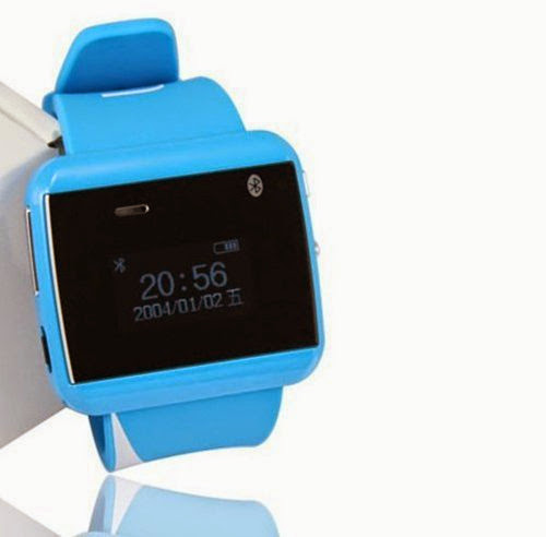  Smart Bluetooth Watch for Smartphone Answer Call Calling Mp3 Sms (blue)