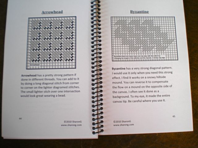 SharonG's Needlepoint SENSE book with detailed explanations of 60 stitches  and their uses. – Needlepoint For Fun