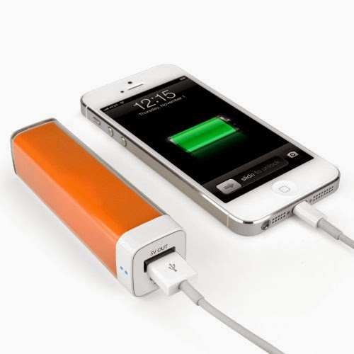  Rejuva Power Pack - Compact, Portable 2,600 mAh Rechargeable Li-ion Smartphone Battery Charger (Orange)