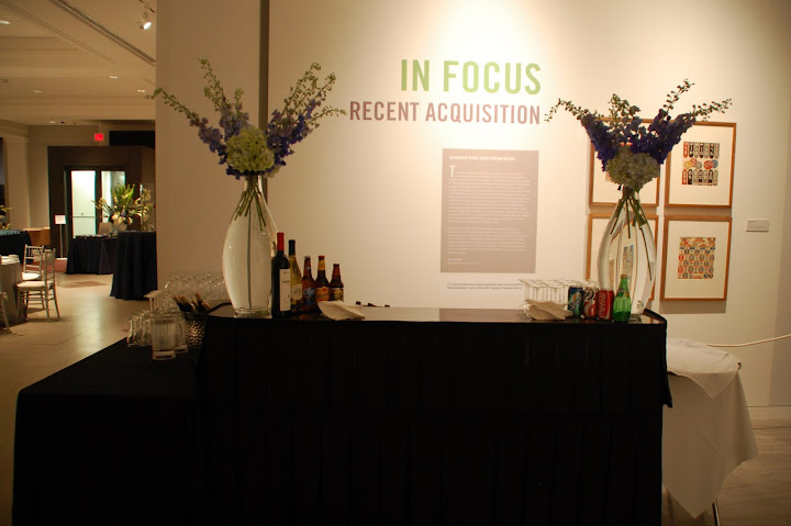 Bar area at UMMA catered by Katherine's Catering