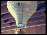 hot air balloon ceiling decoration at cafe noriter dumaguete city branch
