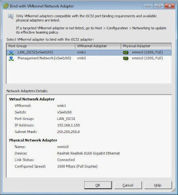 Activación de servicio iSCSI en servidor VMware ESXi