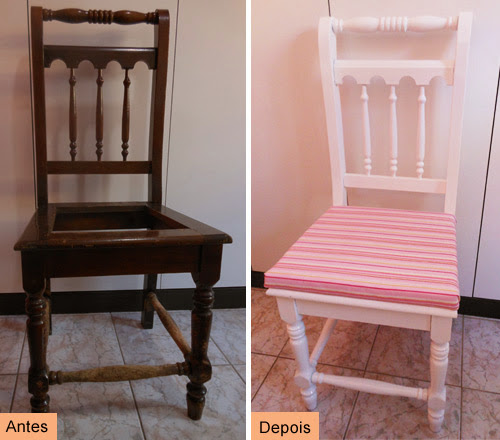 Como restaurar e customizar cadeira | CUSTOMIZANDO.NET - Blog de  customização de roupas, moda, decoração e artesanato por Mariely Del Rey