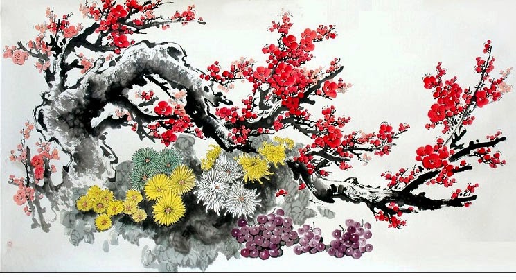 12 bức tranh tô màu chủ đề hoa mai mùa xuân đẹp nhất