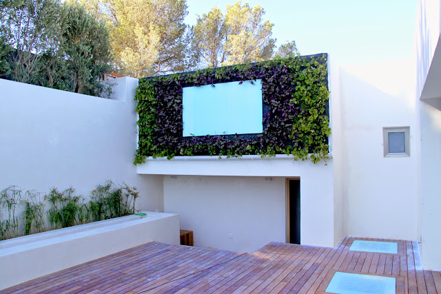 Jardín vertical en Ibiza