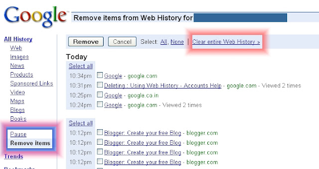 How to See Google Web Search History 8