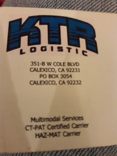 KTR Logistics, km 9.5, Al Aeropuerto, Mexicali, México, Servicio de transporte de mercancías | BC