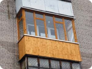 Внешняя отделка балкона