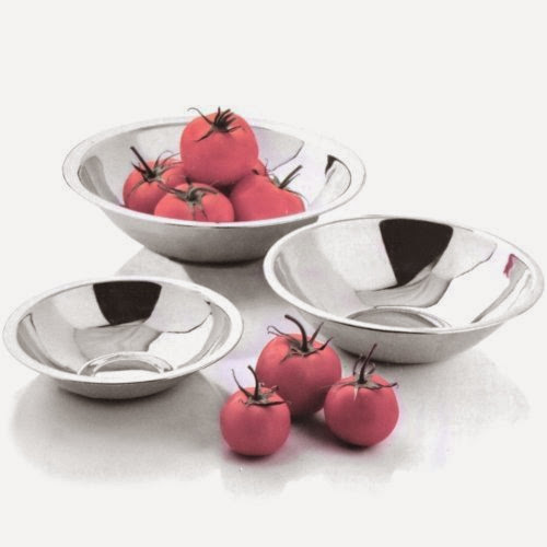  Amco 3 Piece Stainless Steel Serving Bowl Set