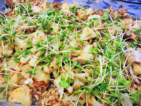 Quinoa with Roasted Cauliflower and Mushrooms Recipe: Quinoa with Roasted Cauliflower and Mushrooms