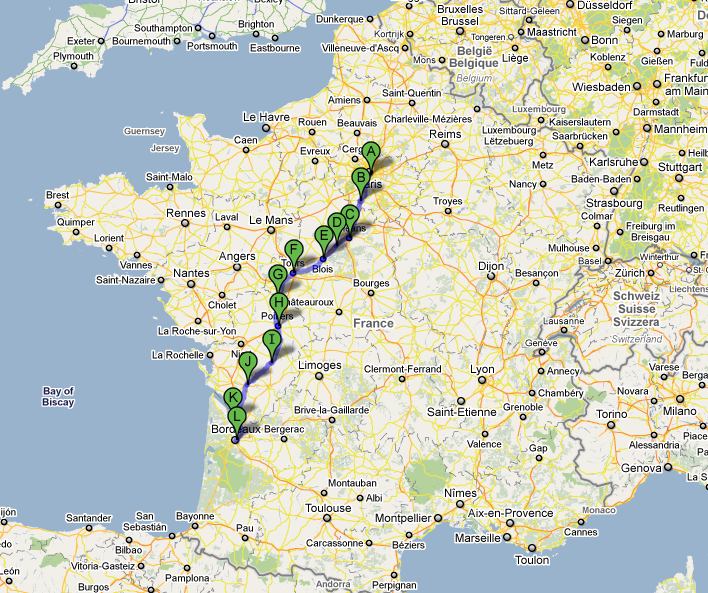 Carmen's World: Bike road trip from Paris to Bordeaux