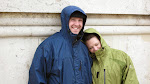 Jeff and Susan in their hooded glory - no umbrellas for them