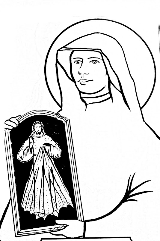 Saint Marie Faustian Kowalska coloring pages