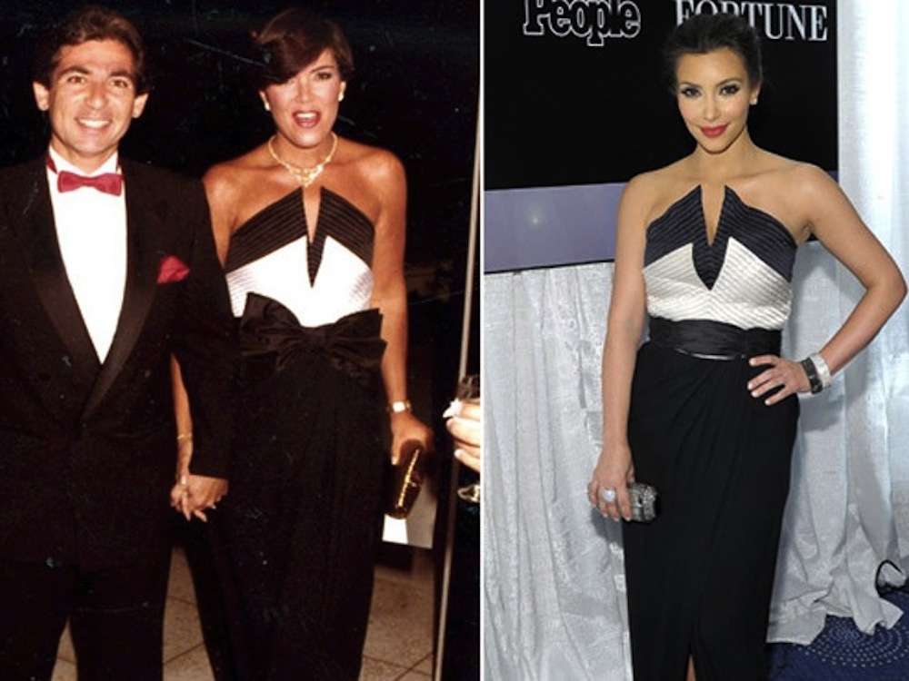 Wearing Vintage [Kim Kardashian in Valentino]