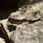 Sign at Intersection of Colloseum and Megalong Valley Tracks (16117)