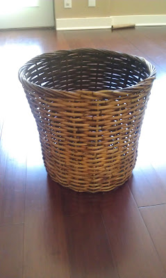 Basket from Thrift store BEFORE