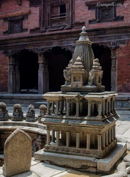 A replica of Krishna Mandir inside the Durbar