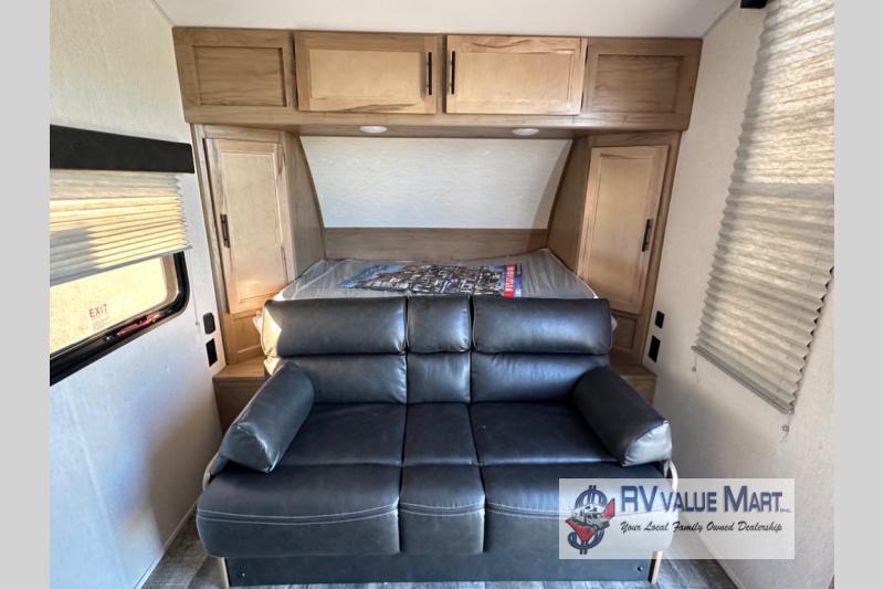 Cherokee sleep system in travel trailer