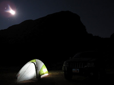 Tent and Jeep