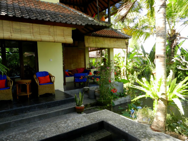 Our pad in the rice fields of Ubud