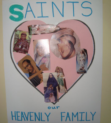 Saints our heavenly family heart craft