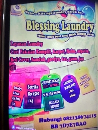 photo of blessing kilo's laundry
