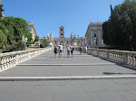 Michelangelo's very inclined steps up to the Campidoglio palazzo area Michelangelo's very inclined steps up to the Campidoglio palazzo area
