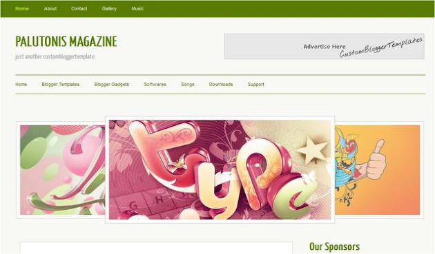 Palutonis Magazine Blogger Template Palutonis Magazine Blogger Template