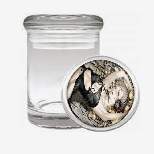  Odorless Air Tight Medical Glass Jar Anime Design-008