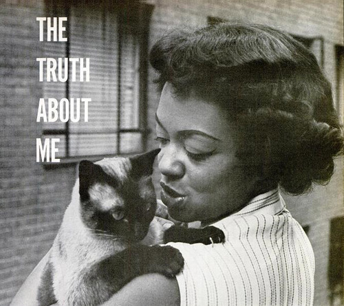 Hazel Scott and a cat