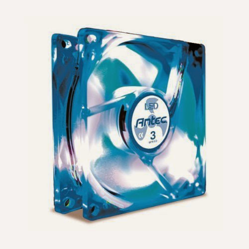  Antec TriCool 80mm Blue LED Cooling Fan with 3-Speed Switch