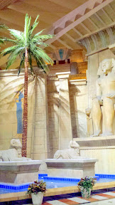 Inside the lobby inside the Luxor