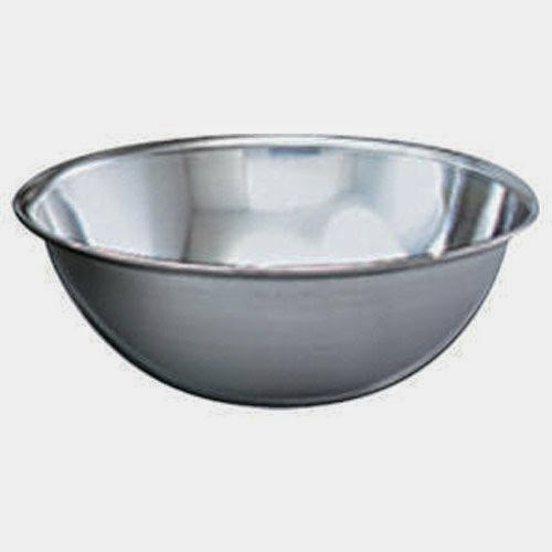  4 Quart Stainless Steel Mixing Bowl (13-0808) Category: Mixing Bowls