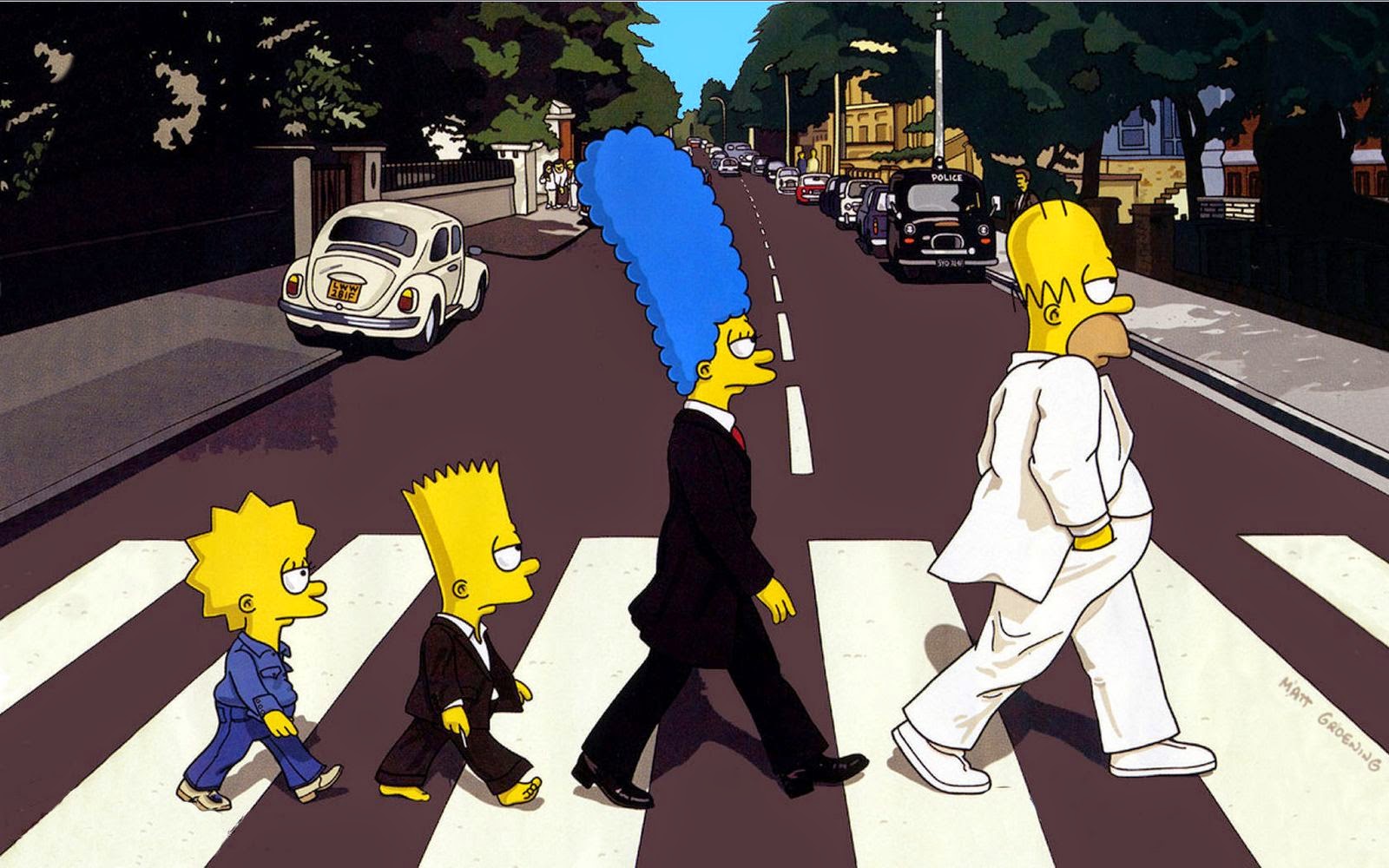 Simpsons-Beatles-wallpaper