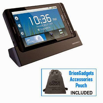  Charging Pod Cradle - Original OEM MOTDRDXHDDOCK for Motorola Droid X2 (Includes OrionGadgets Accessories Pouch  &  AC Travel Charger)