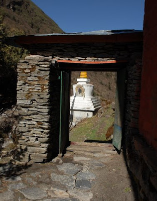 West gate of Beding gompa today