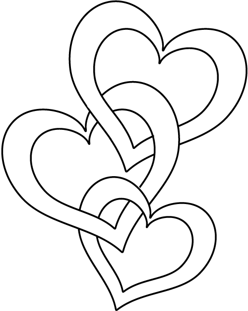 Free Printable Hearts Love Coloring Pages Ideas