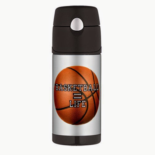  Thermos Travel Water Bottle Basketball Equals Life