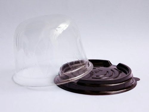  25 PCS Premium Decorative Fancy Plastic Cupcake Pod w/ Clear Dome Top