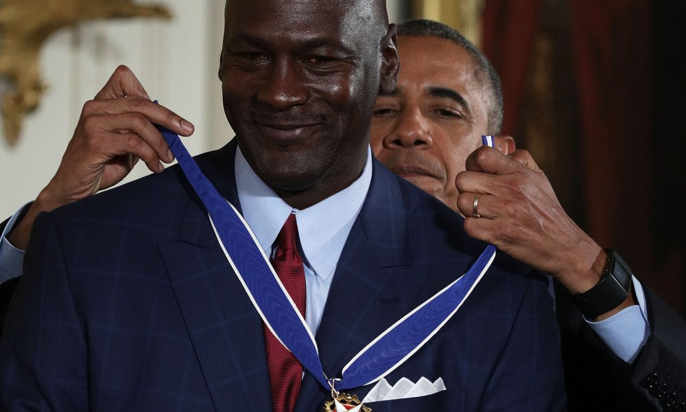 Image result for michael jordan barack obama