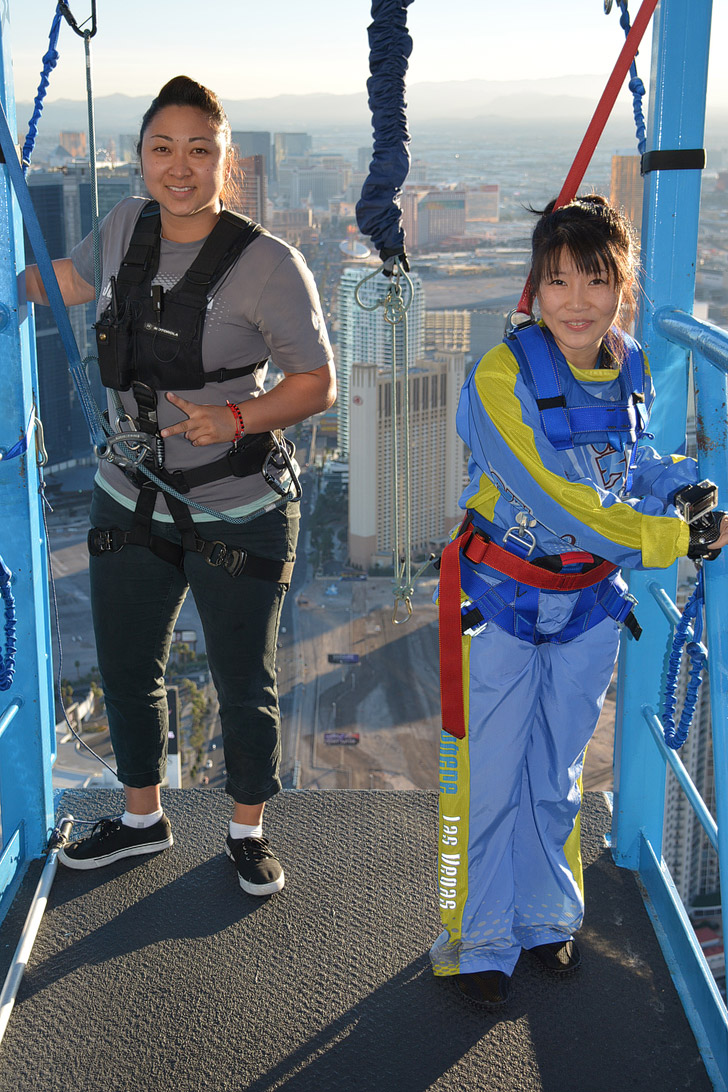 Jumping off the Stratosphere with SkyJump Las Vegas!