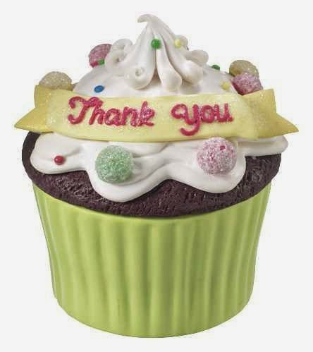  Special Celebrations Cupcake Trinket Box by Ganz - Thank You