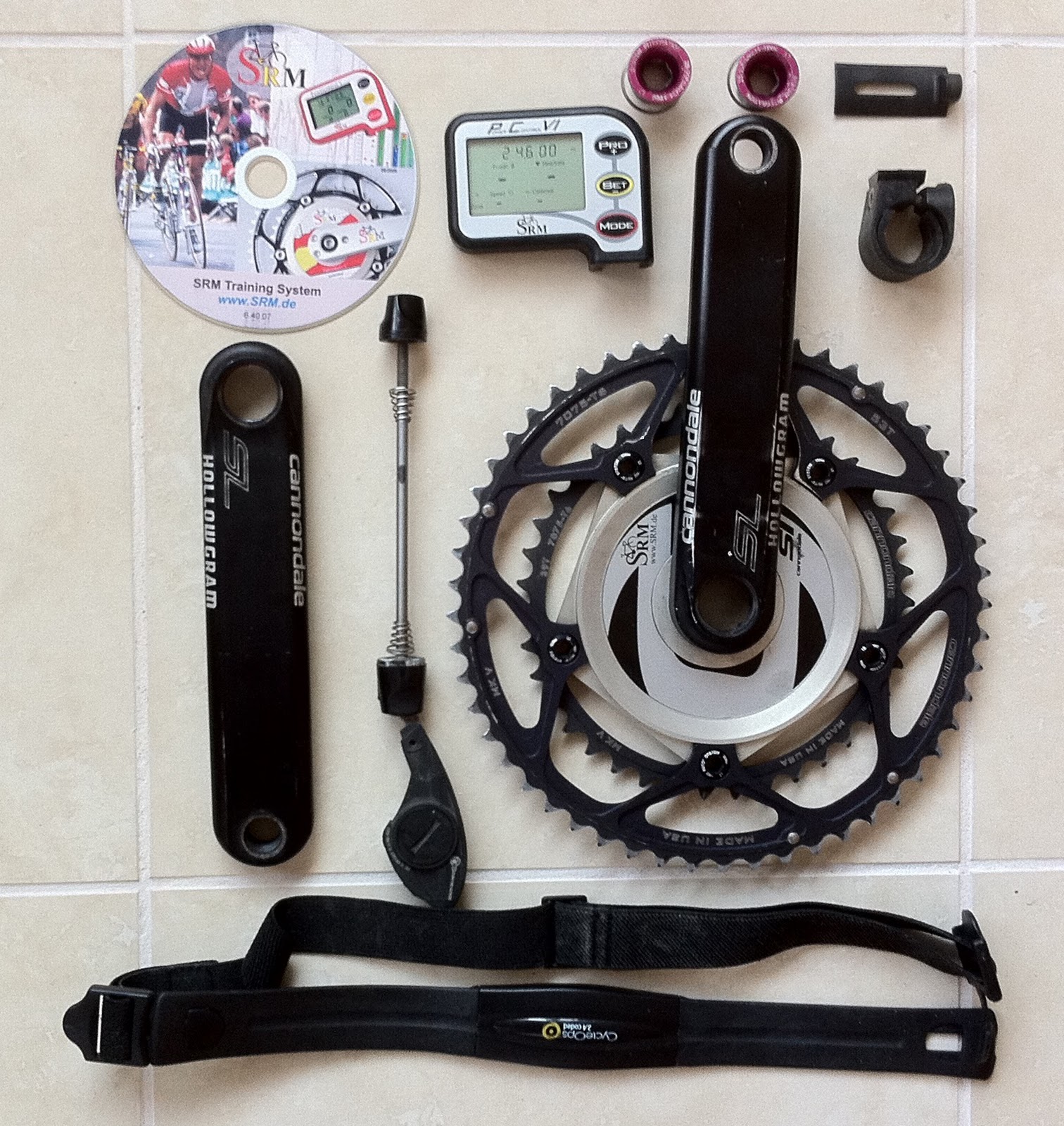 My World From a Bicycle: SRM Power Meter with accessories
